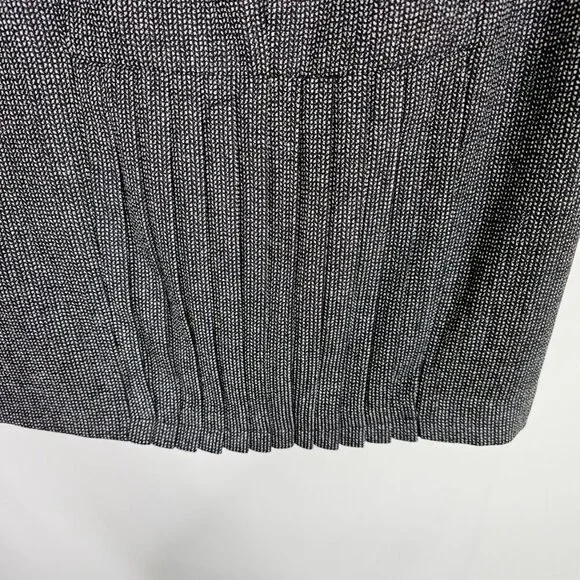 NWT EXPRESS DESIGN STUDIO Wool Skirt DARK GRAY size 8 Preppy Chic Pleated Retro - Picture 8 of 9